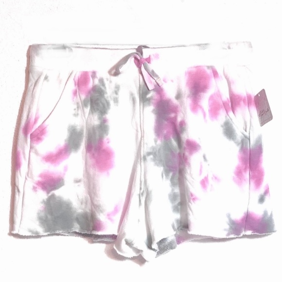 TGIBF Sale Free People Set Tie Dye Fuzzy Sweater Shorts - Picture 9 of 11